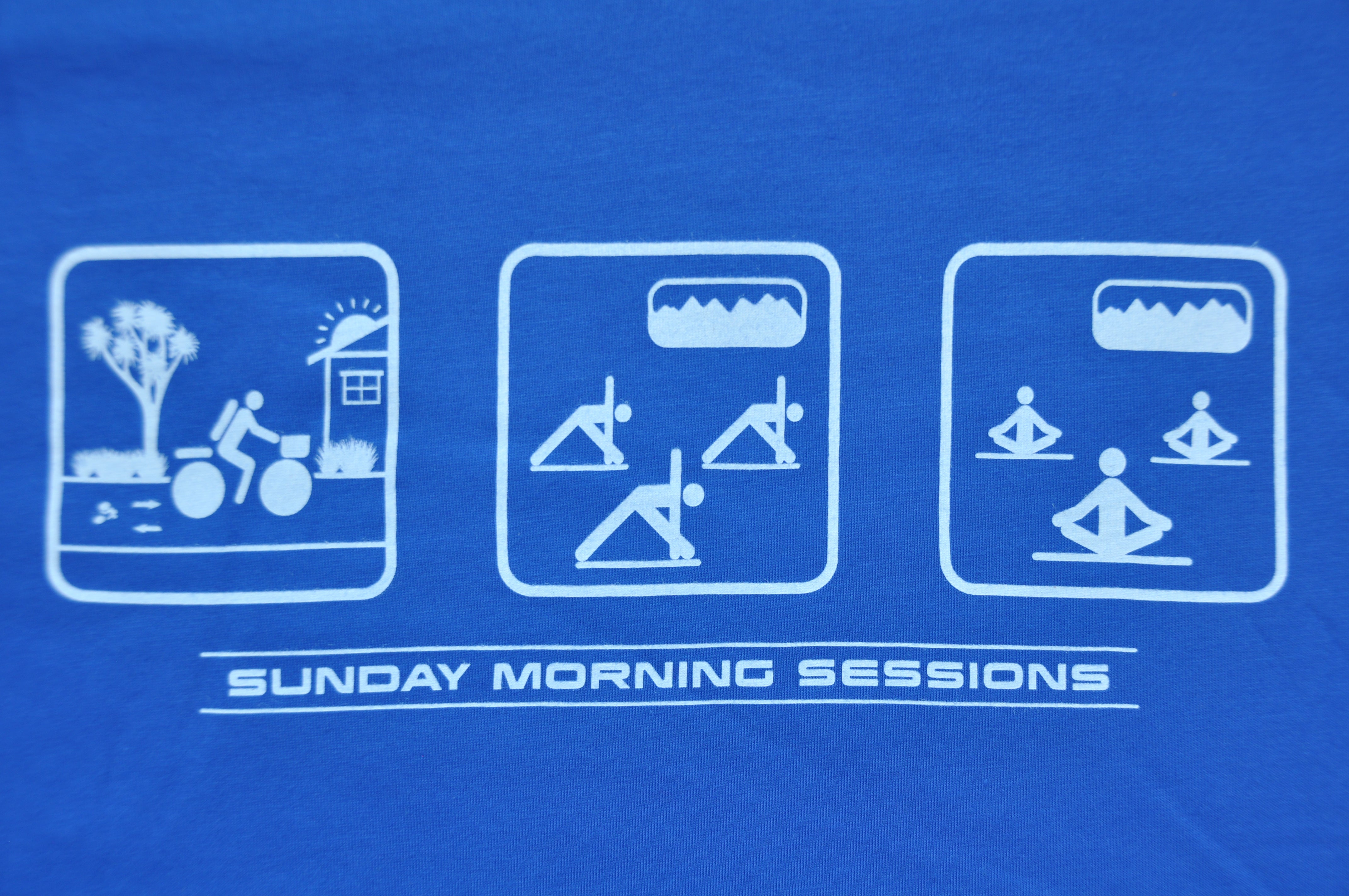 Mens Yoga T-shirt - Blue