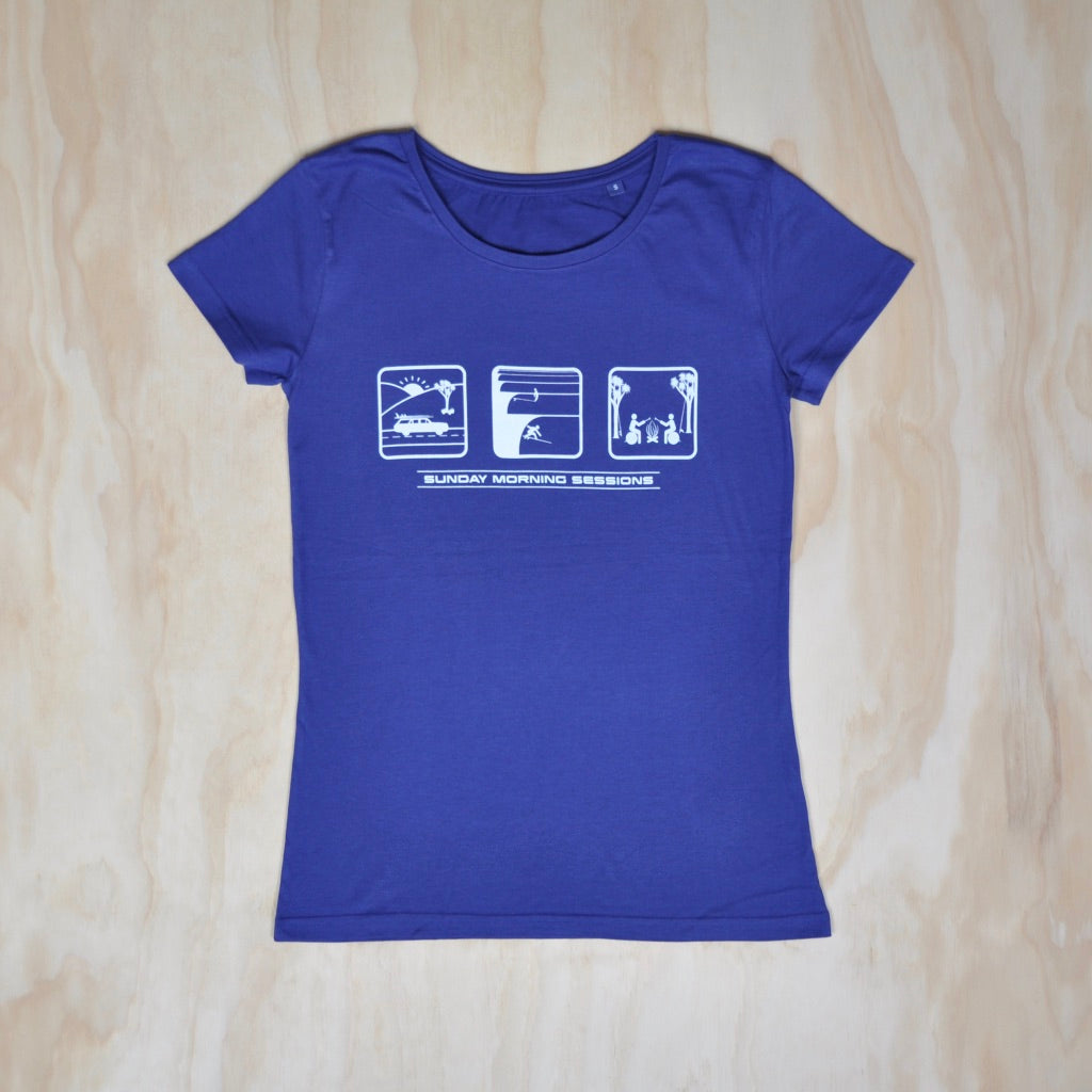 Womens Surf T-shirt - Purple