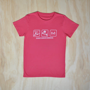 Mens Mountain Bike T-shirt - Tea Berry