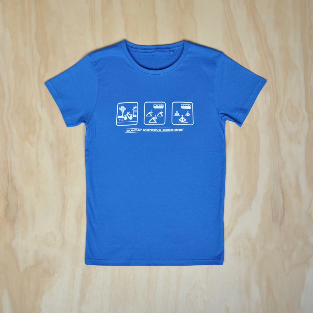 Mens Yoga T-shirt - Blue