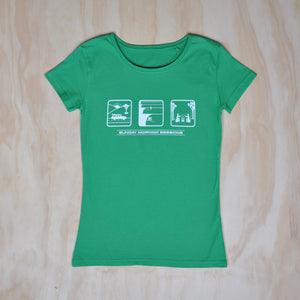 Womens Surf T-shirt - Green