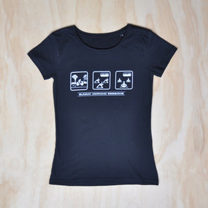 Womens Yoga T-shirt - Black