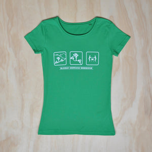 Womens Mountain Bike T-shirt - Green